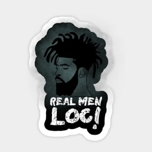 Real Men Loc Black Man Freeform Locs Sticker